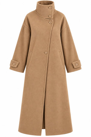 Camel Vittoria Düğme Detaylı Kaban - 2y2511