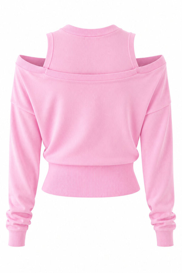 Pembe Altıgen Düğme Detaylı Body Hırka Takım - 261009