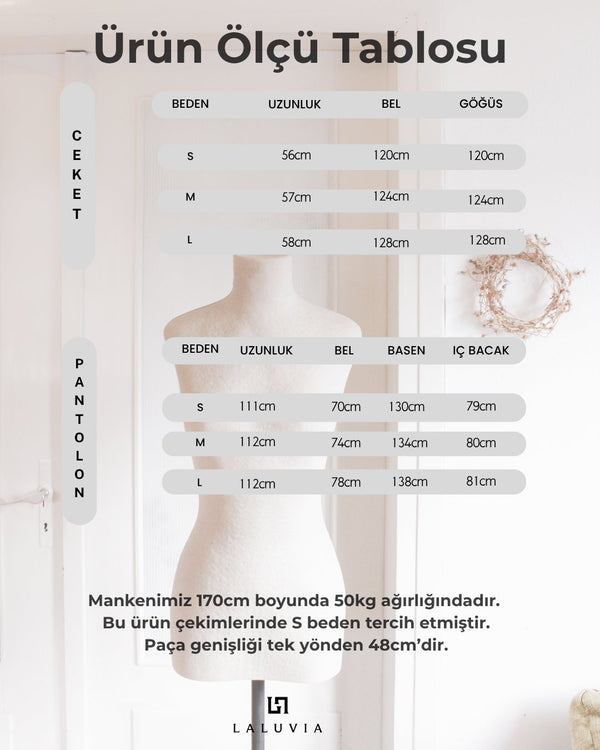 Kırmızı Kemerli Poliviskon Takım - 8678