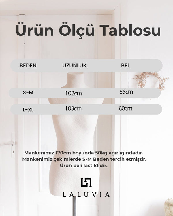 Kahve -  Haki Ekose Şalvar Pantolon - 261059