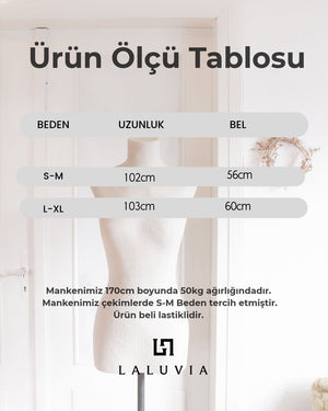 Lacivert - Gri Ekose Şalvar Pantolon - 261059
