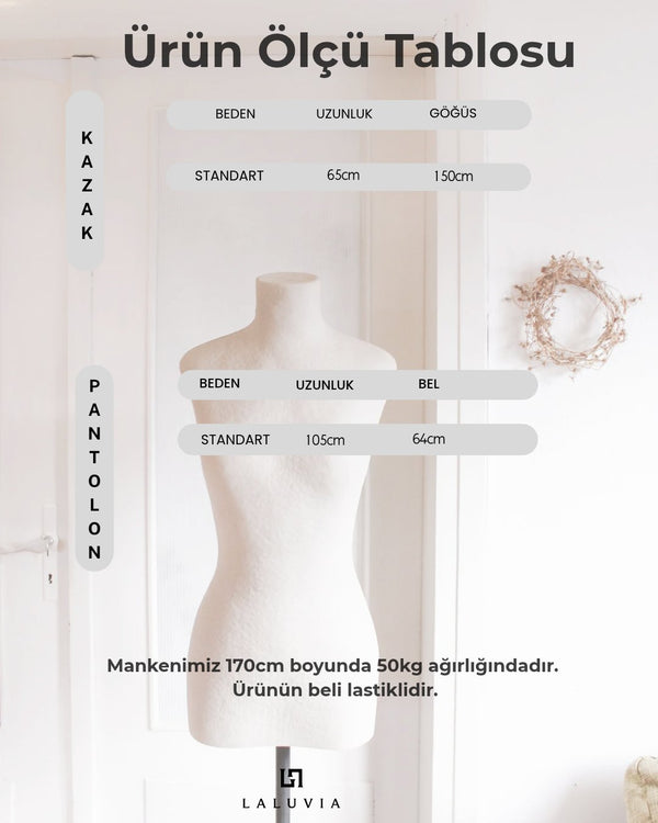 Bordo Boğazlı 2'li Pantolon Takım - 2y4672