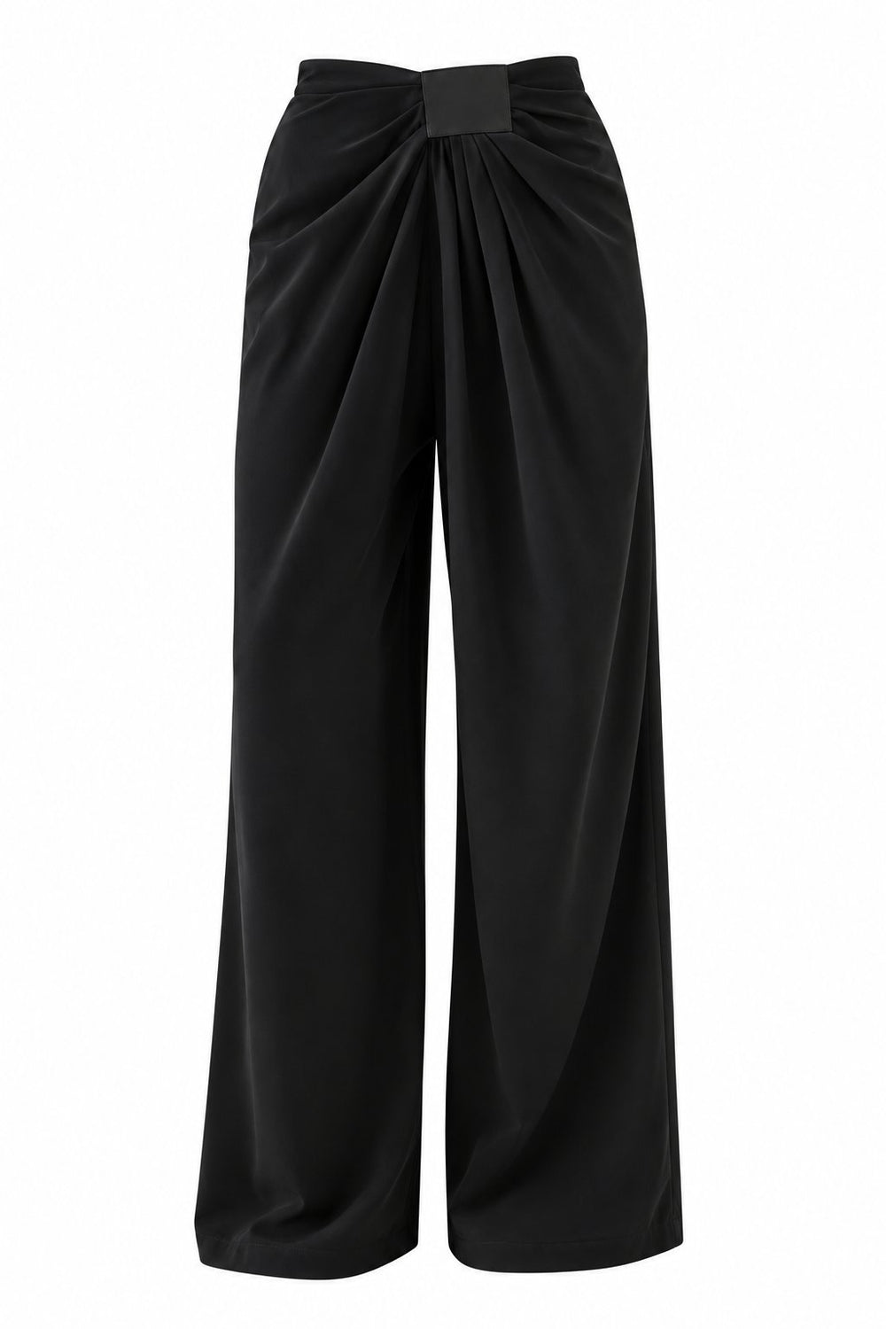Siyah Pileli Dökümlü Premium Pantolon - 261061