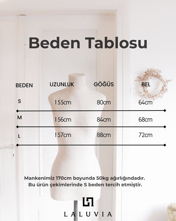 Siyah Uzun Halter Yaka Drapeli Elbise - 8522