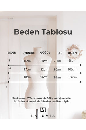 Siyah Yakası Bağlamalı Puantiyeli Midi Elbise - 2y8276