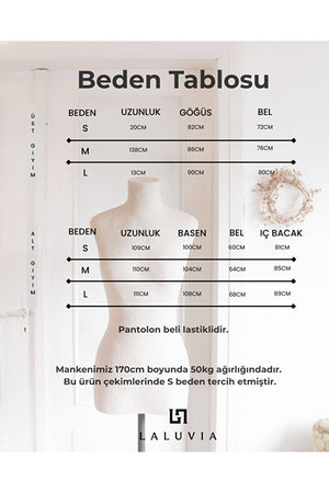 Kırmızı Saten Bluz Pantolon Takım - 30433