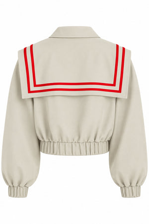 Bej Nevora Allerli Bomber Ceket - 3652