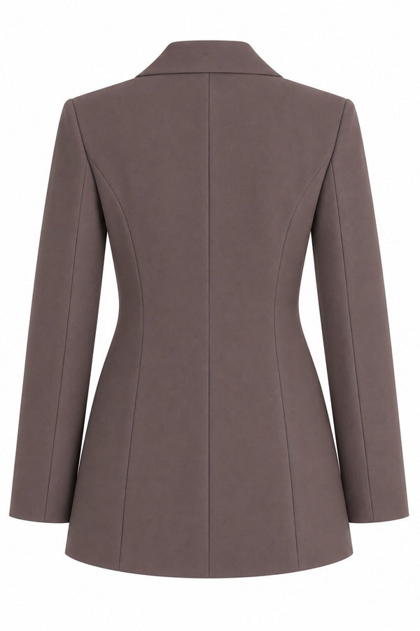 Kahverengi Blazer Ceket - 2y9684