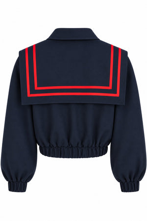 Lacivert Nevora Allerli Bomber Ceket - 3652
