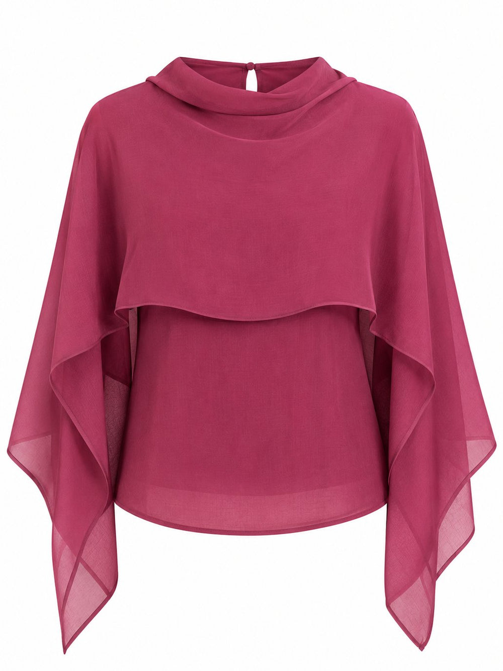 Bordo Şal Detaylı Bluz - 3251