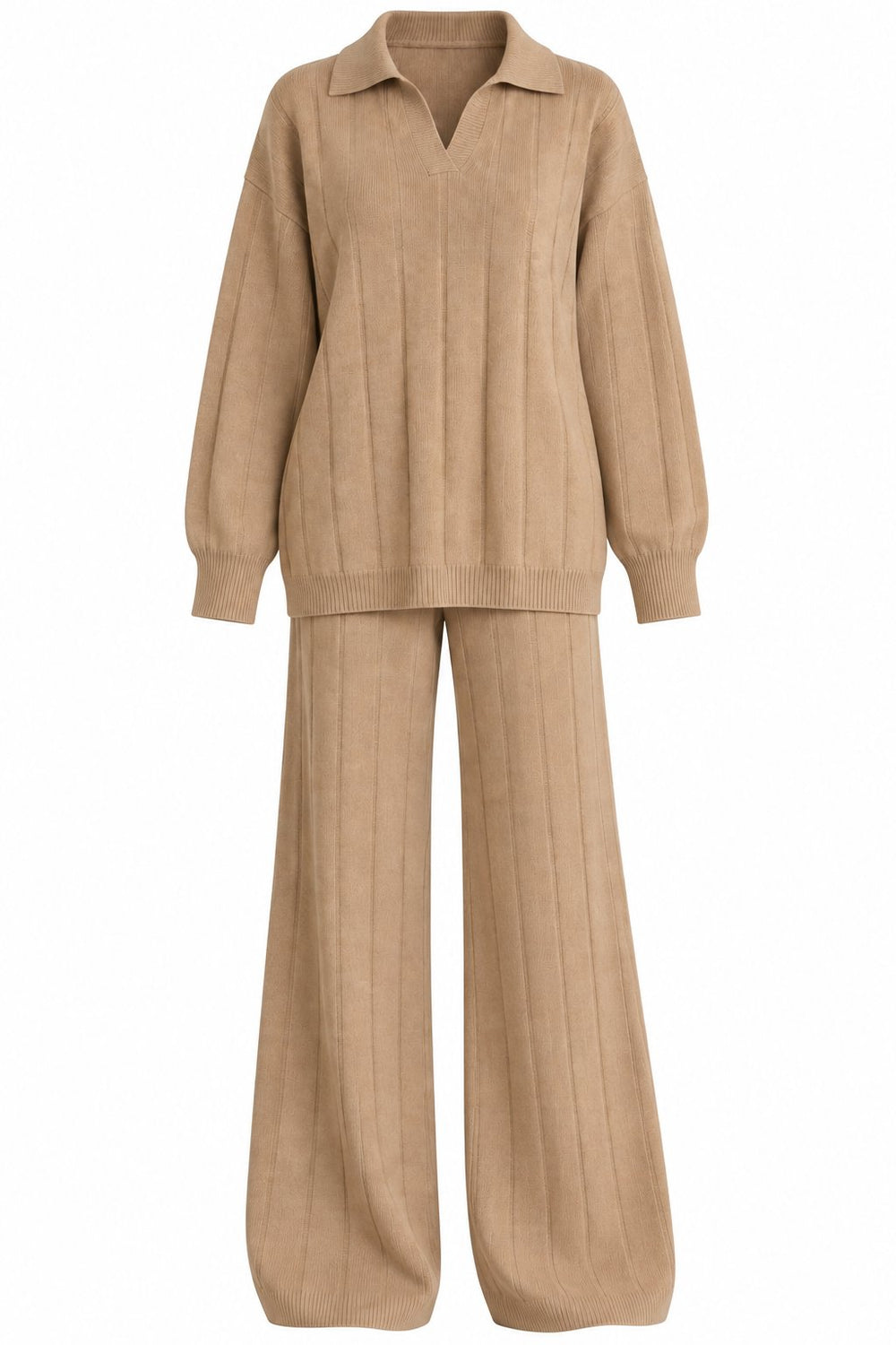 Vizon Fitilli Polo Yaka Pantolon Triko Takım - 2y04588