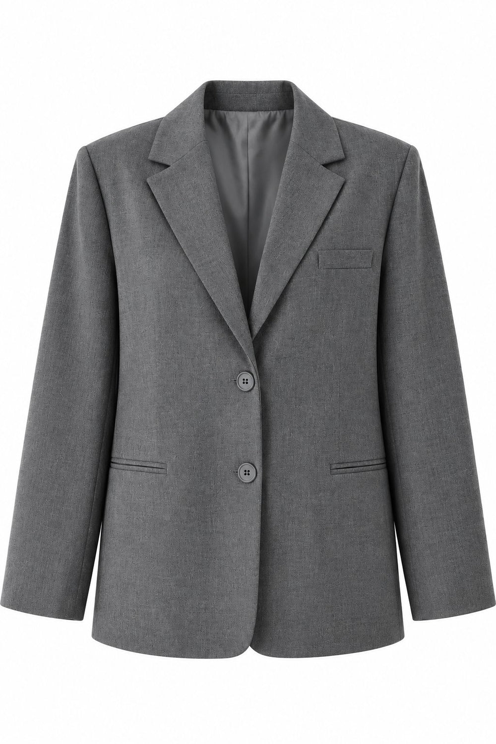 Gri Regular Blazer Ceket - 241002