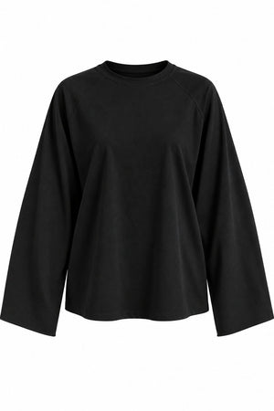 Siyah Basic Oversize Tshirt - 2128