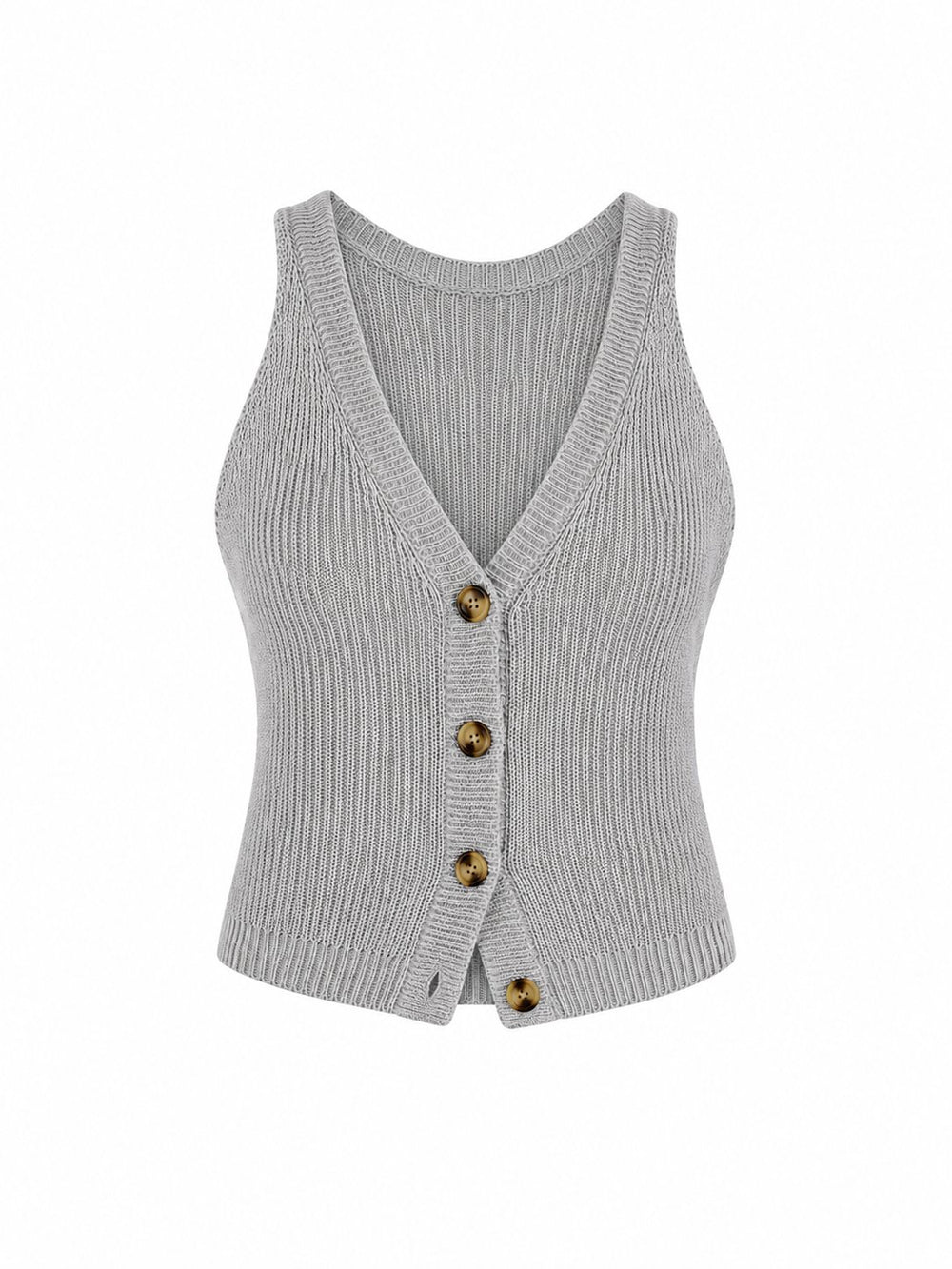 Gri Chic Yelek - 1354