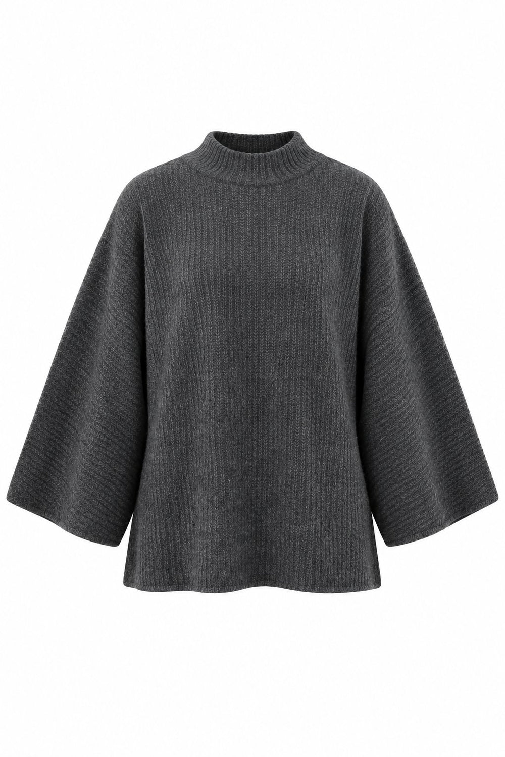 Antrasit Fitilli Oversize Kazak - 2y26808