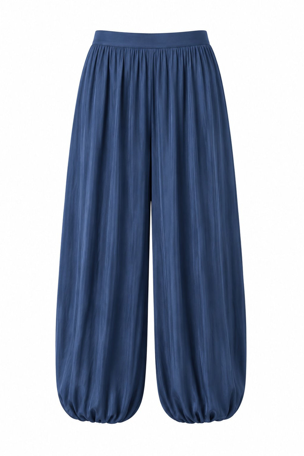 Lacivert Saten Dokulu Şalvar Pantolon - 261051