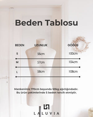 Beyaz Yakası Boncuklu Önden Bağlamalı Gömlek - 5128