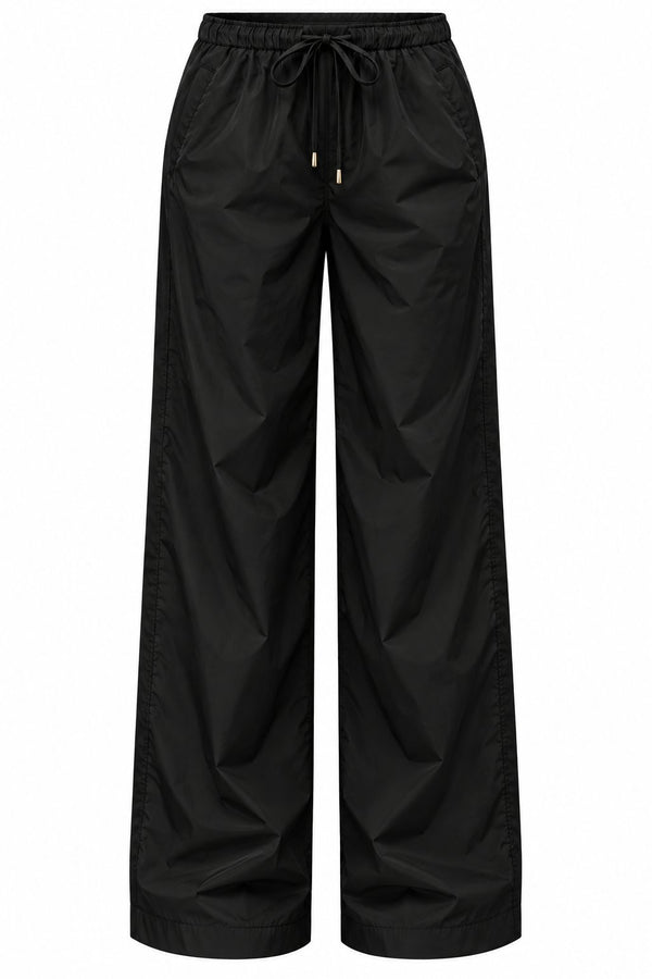 Siyah Bomber Saten Pantolon - 2y9663 - 51229