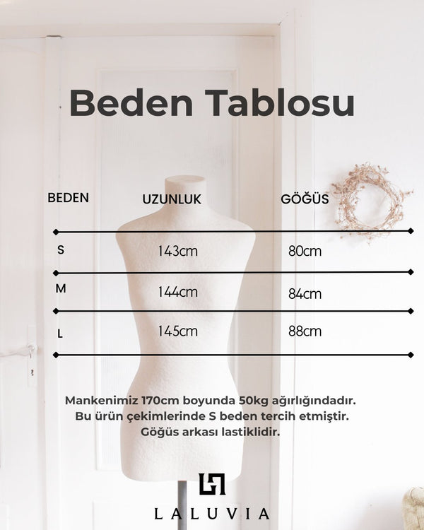 Beyaz Fularlı Puantiyeli Elbise - 3469