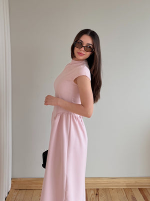 Pembe Pretty Uzun Elbise - 5092