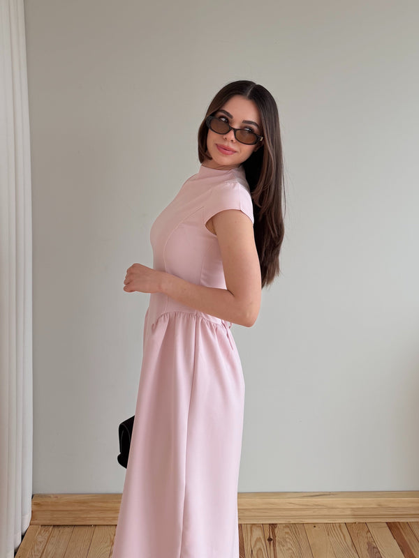 Pembe Pretty Uzun Elbise - 5092