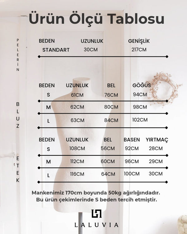 Siyah Boncuklu Pelerinli Üçlü Takım - 4113