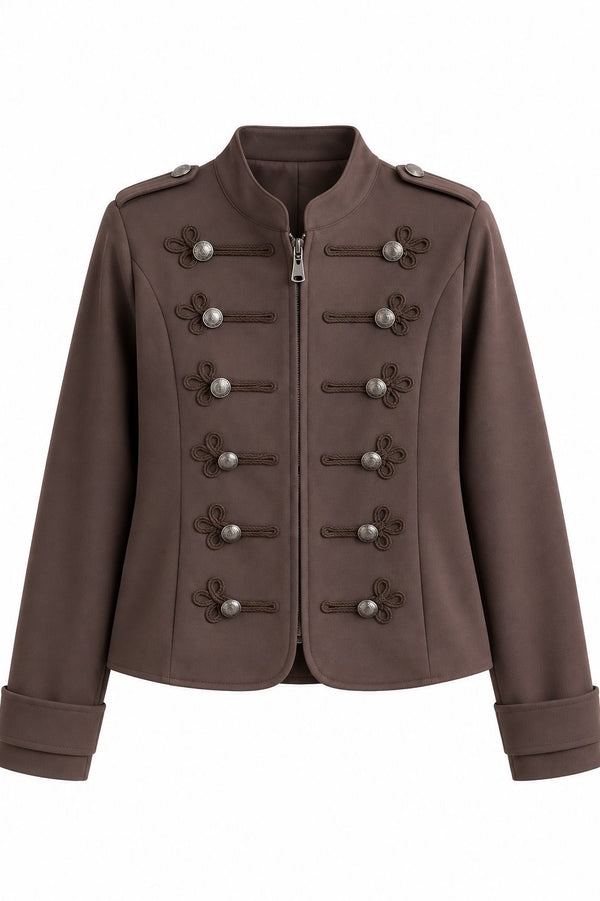 Kahverengi Napolyon Blazer Ceket - 2y9729