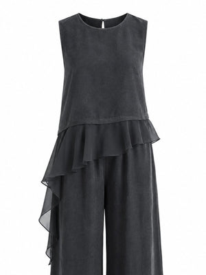 Siyah Garnili Bluz Pantolon Takım - 51391