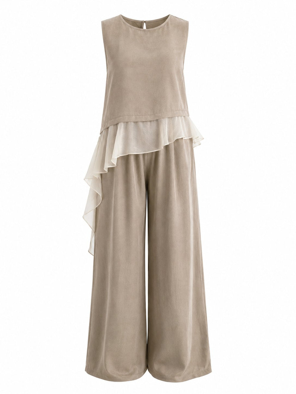 Bronz Garnili Bluz Pantolon Takım - 51391