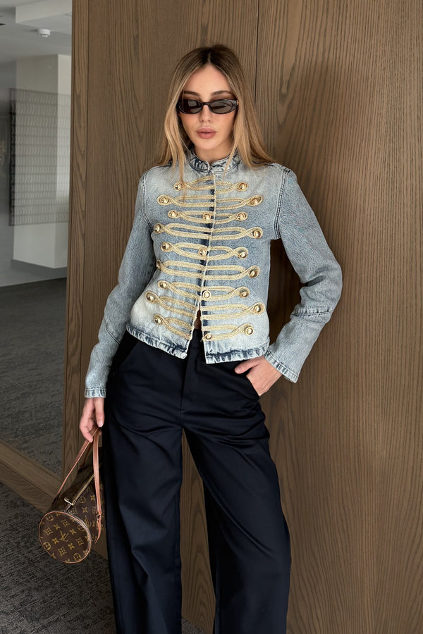 Mavi Gold Aksesuarlı Denim Ceket - 1211
