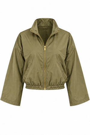 Haki Bomber Saten Ceket - 2y9663 - 51229