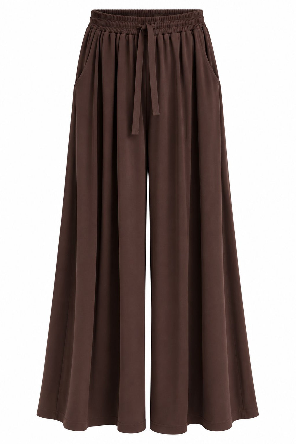 Kahverengi Beli Lastikli Modal Pantolon - 3322