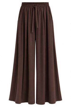 Kahverengi Beli Lastikli Modal Pantolon - 3322