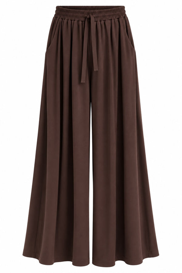 Kahverengi Beli Lastikli Modal Pantolon - 3322