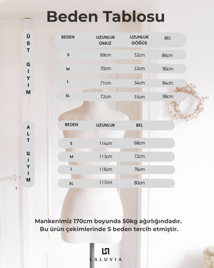 Kahverengi Tek Kol Bluz Pantolon Takım - 2y8007