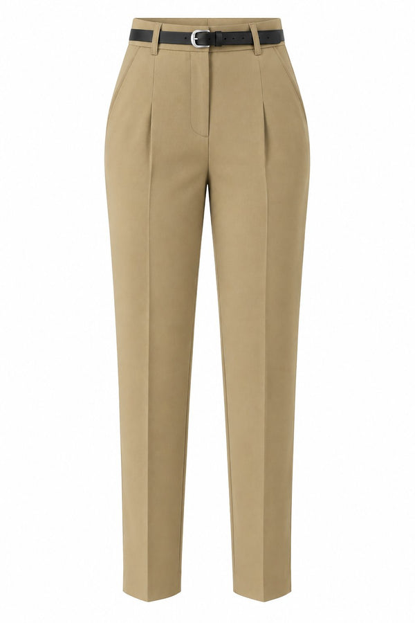 Haki Kemerli Pantolon - 2y3790