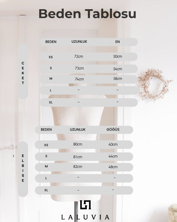 Acı Kahve Süet Ceket Elbise Takım - Tk242467
