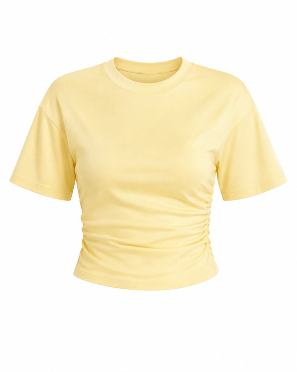 Sarı Drapeli Body - 2y261003