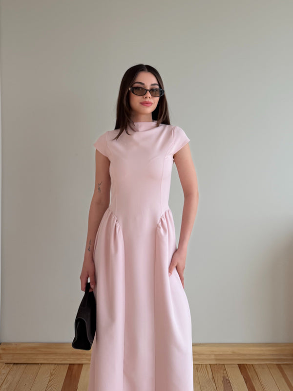 Pembe Pretty Uzun Elbise - 5092