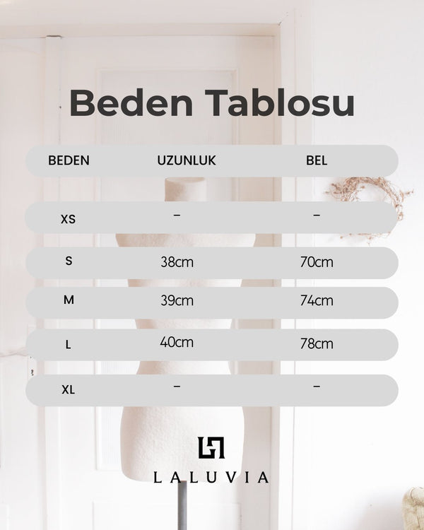 Siyah Çiçek Payet İşlemeli İpli Yan Bağlamalı Etek - E4231