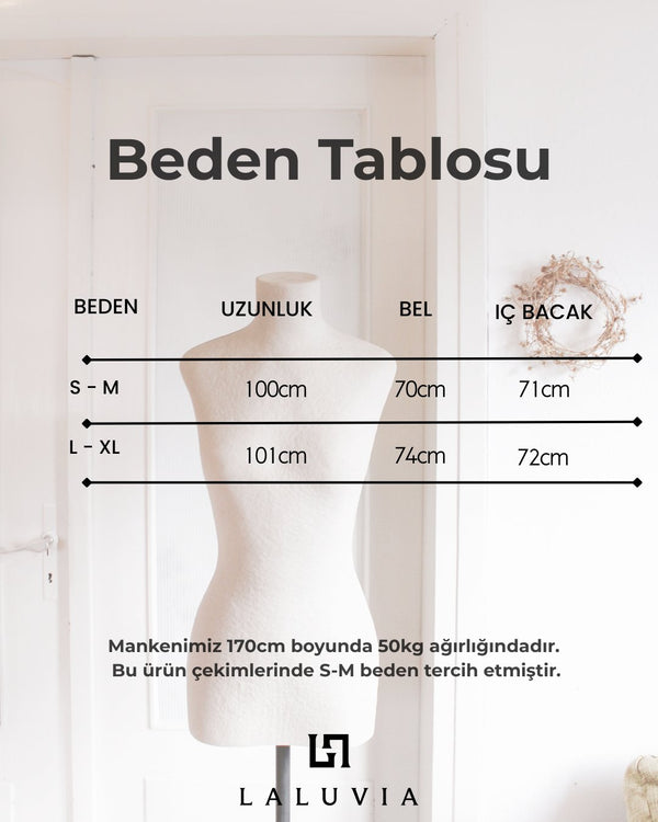 Haki %100 Pamuk Püsküllü Pantolon - 2y51208