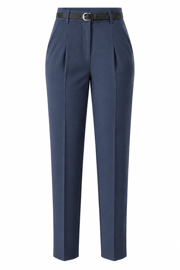 Lacivert Kemerli Pantolon - 2y3790