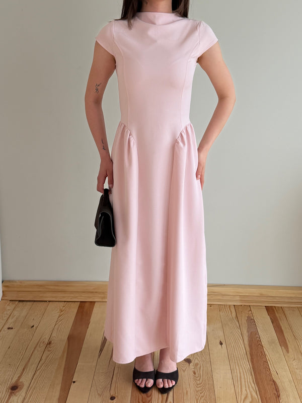 Pembe Pretty Uzun Elbise - 5092