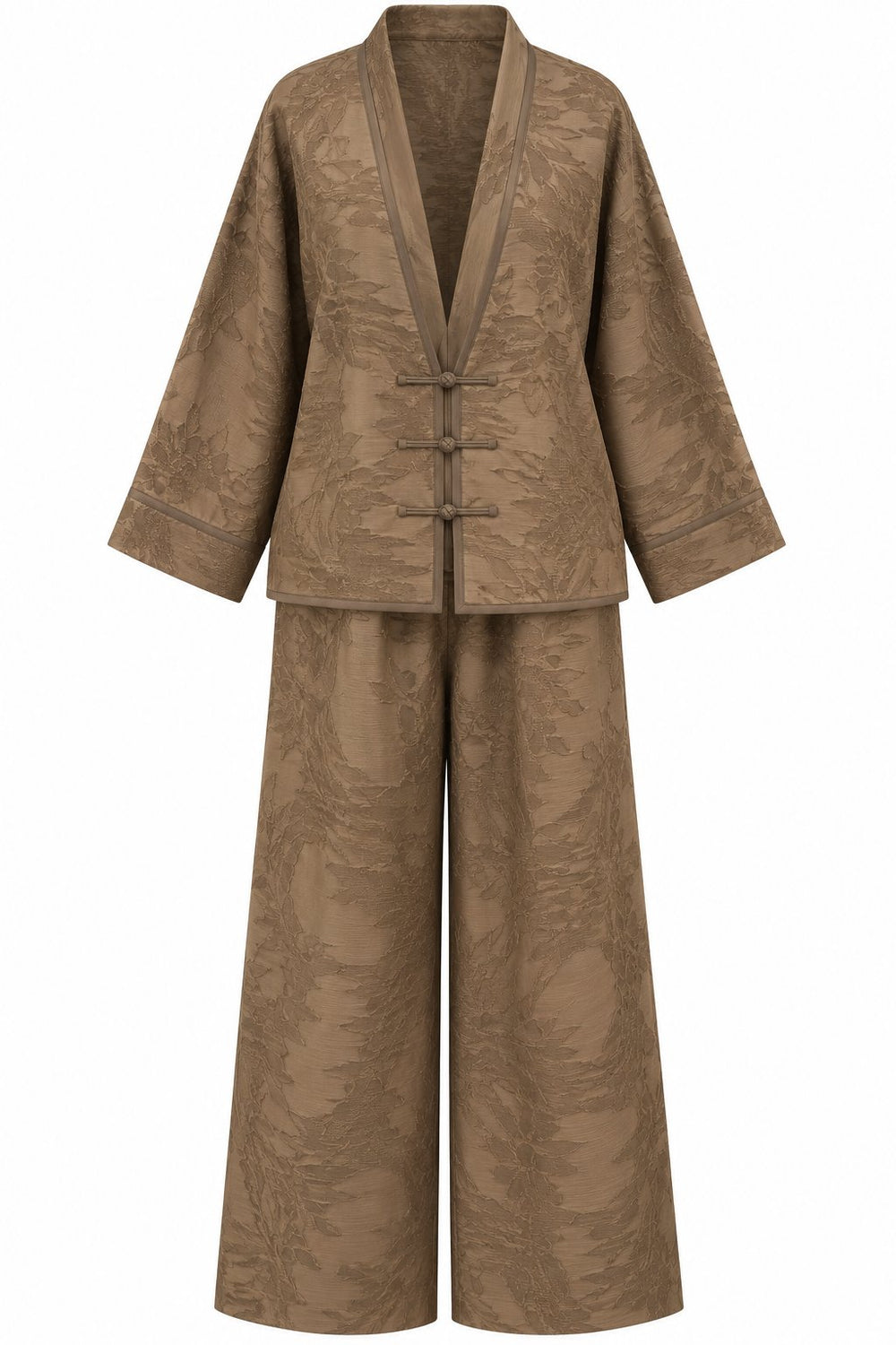Vizon Jakarlı Kimono Takım - 51479