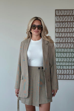 Hardal Ceket Şort Takım - 9546