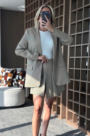 Hardal Ceket Şort Takım - 9546