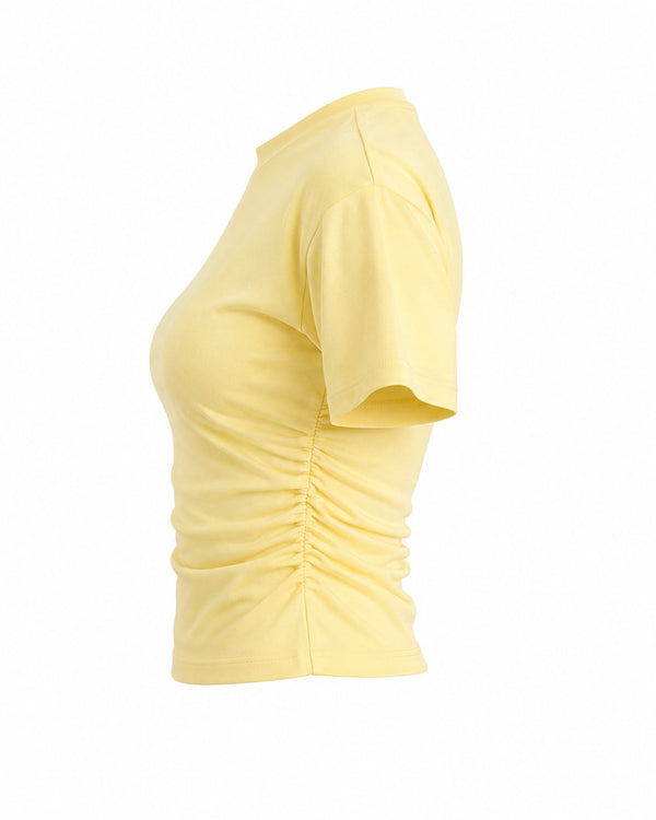 Sarı Drapeli Body - 2y261003