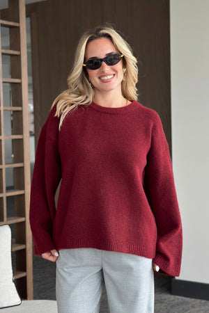 Bordo Bisiklet Yaka Kazak - 04621