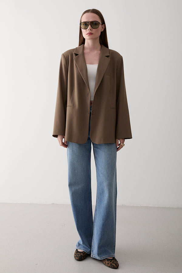 Haki Blazer Ceket - 7619