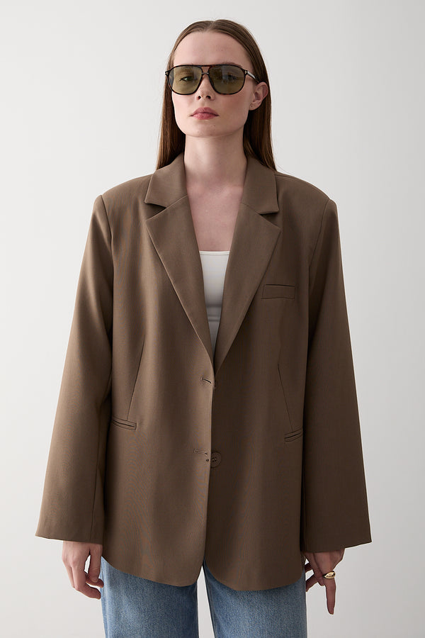 Haki Blazer Ceket - 7619